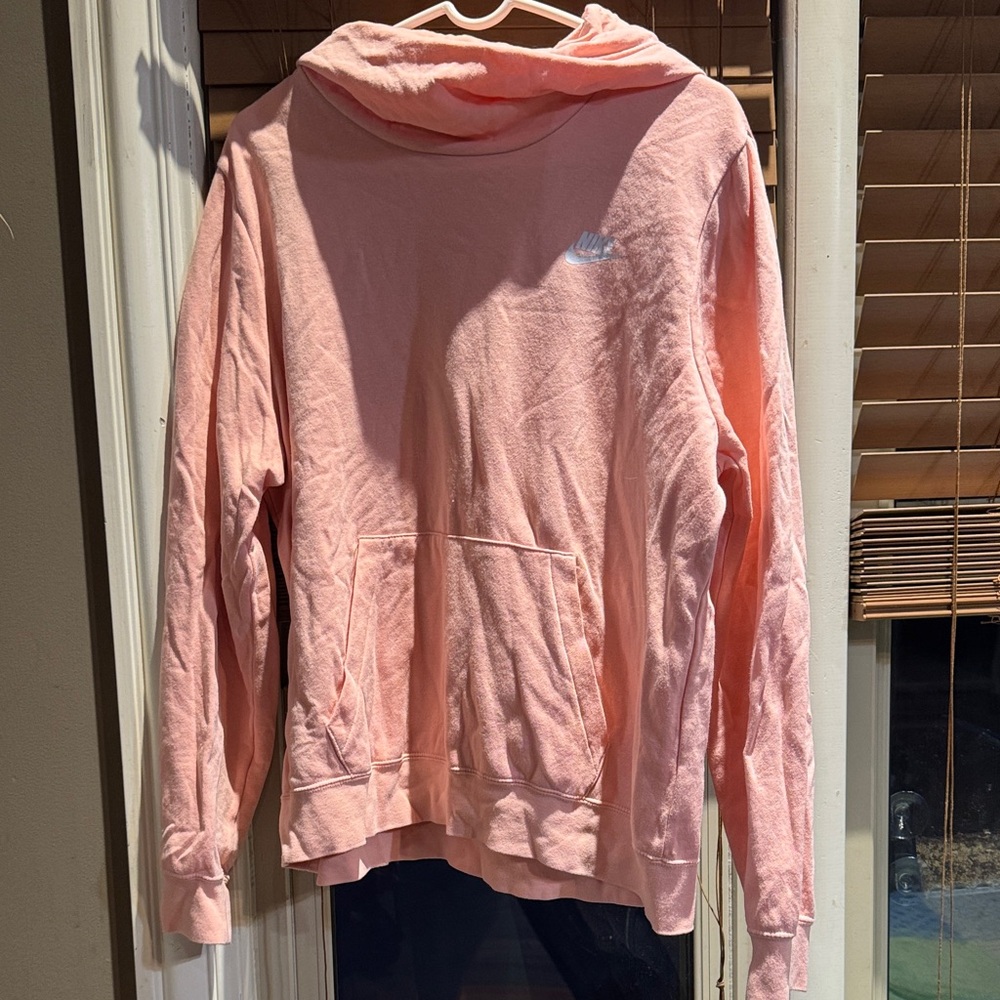 Nike womens coral Pink Hoodie size xl